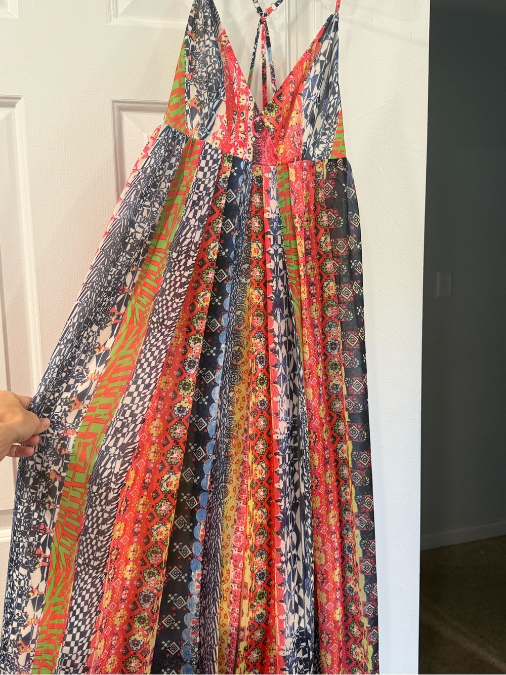Never worn! Magnolia Multicolor Stripe Maxi Dress - Picture 3 of 6